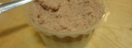 мусс два вкуса из творога и ветчины с инжиром. Шаг 3