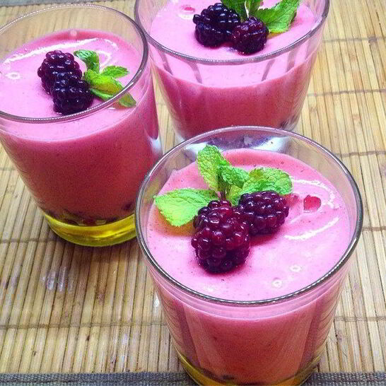 Рецепт мусс из брусники и ежевики