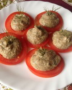 Мусс из запеченных баклажанов