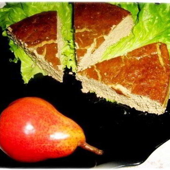Рецепт печеночный мусс с грушами