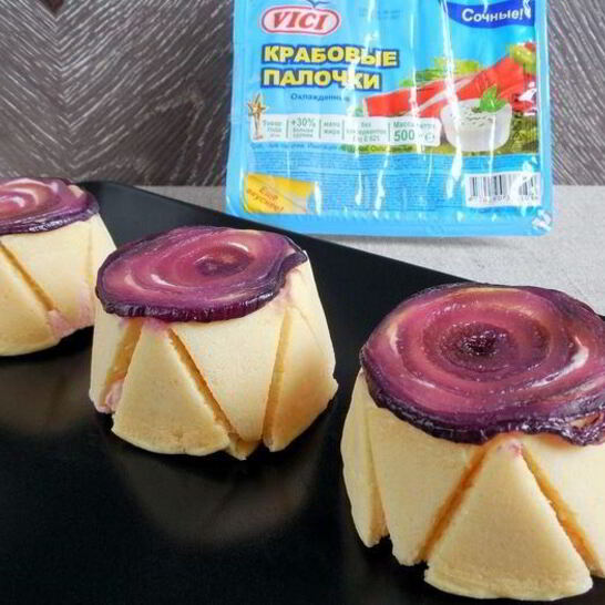 Рецепт шарлотт с крабовым муссом