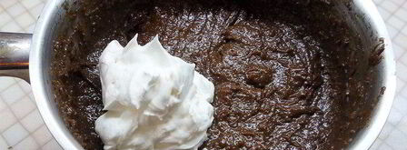 шоколадно-сливочный мусс на манной крупе. Шаг 4