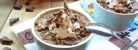 шоколадно-сливочный мусс на манной крупе. Шаг 6