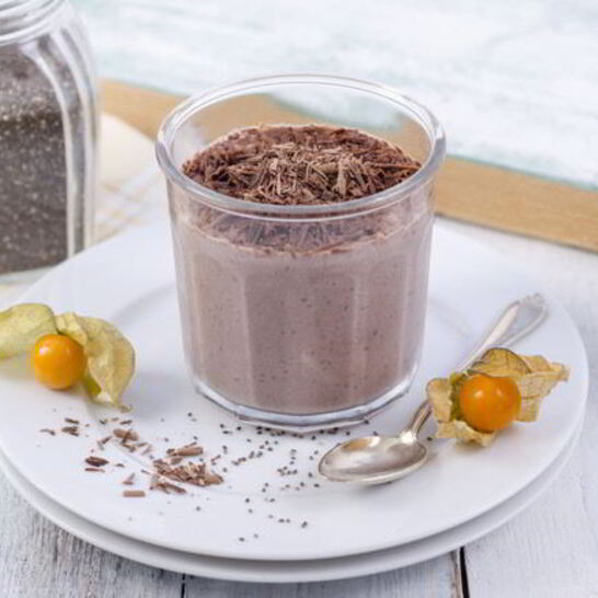 Рецепт шоколадный мусс с вишнями