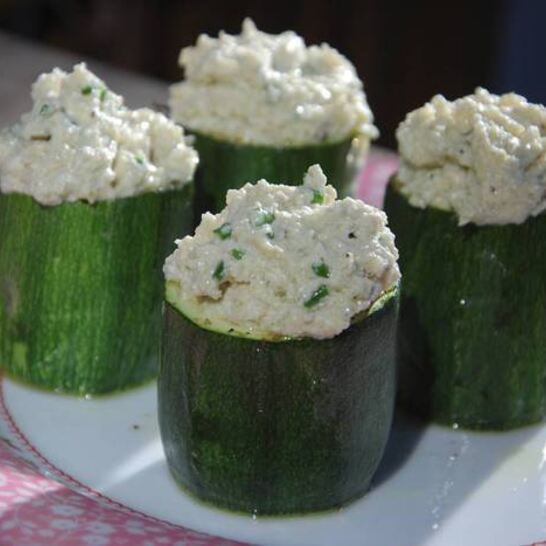 Рецепт цукини, фаршированные муссом из артишоков