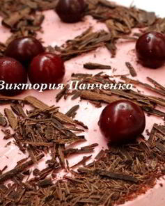 Вишнево-шоколадный торт-мусс