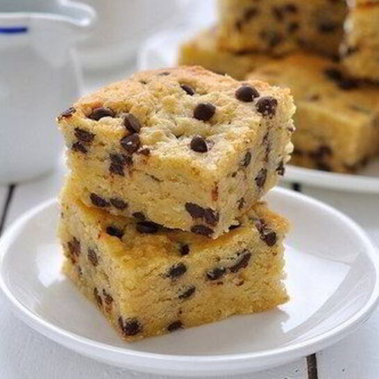 Рецепт овсяные блонди с медом и шоколадными каплями