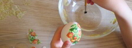 декупаж пасхальных яиц. Шаг 13