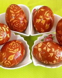 Красивые пасхальные яйца с рисунком