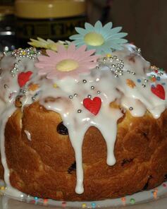 Кулич Пасхальный с изюмом