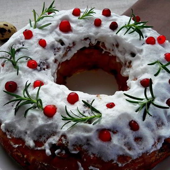 Рецепт кулич с вишней и клюквой