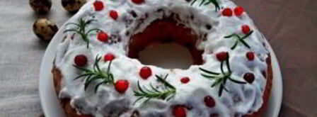 кулич с вишней и клюквой. Шаг 5