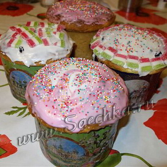 Рецепт куличи на сметане