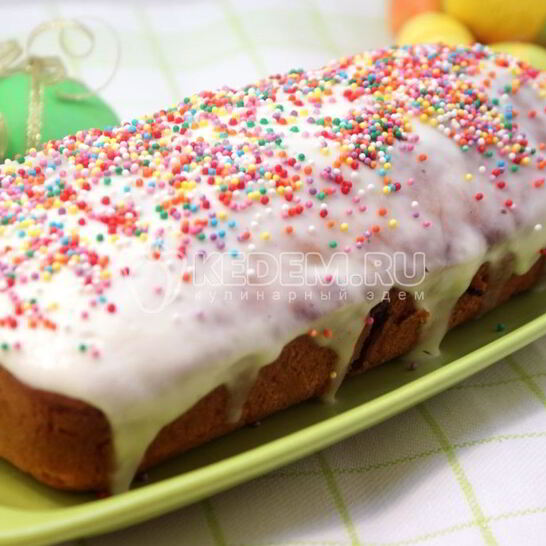 Рецепт лимонный кулич