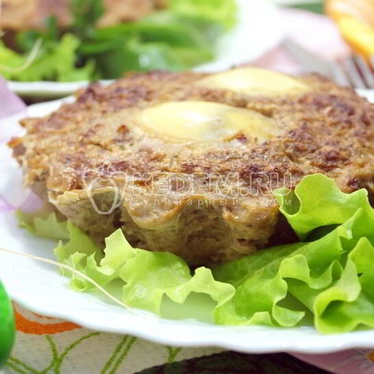Рецепт мясное суфле с яйцом пасхальное