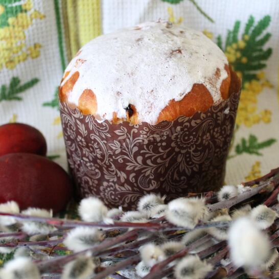 Рецепт пасхальный кулич на сухих дрожжах в духовке