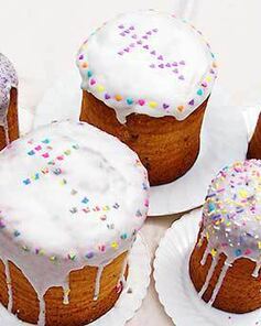 Пасхальный кулич с глазурью