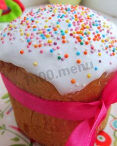 Пасхальный кулич творожный с творогом