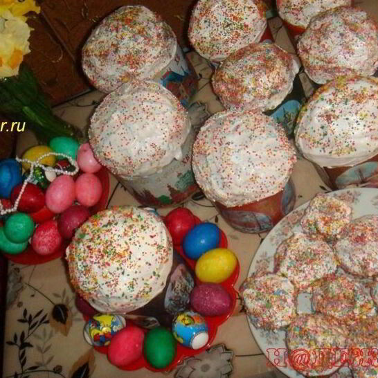 Рецепт пасхальные куличи с изюмом