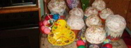 пасхальные куличи с изюмом. Шаг 9