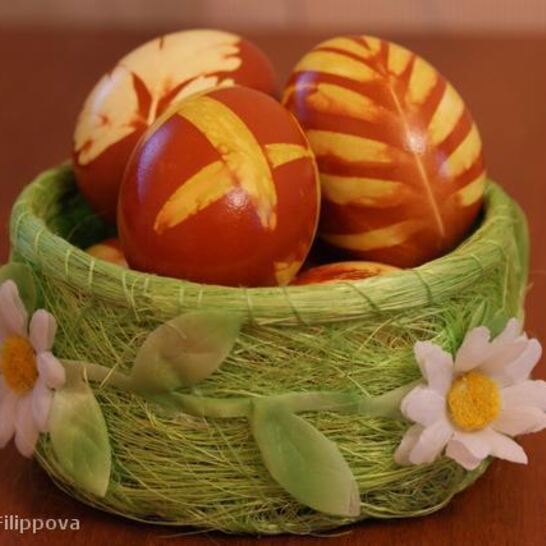 Рецепт пасхальные яйца