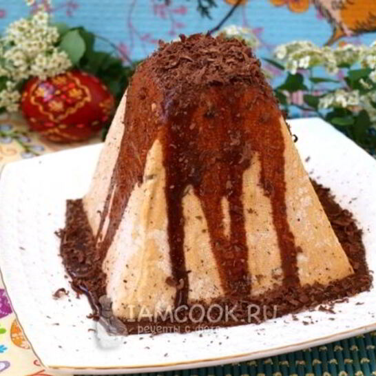 Рецепт творожная пасха с вареной сгущенкой