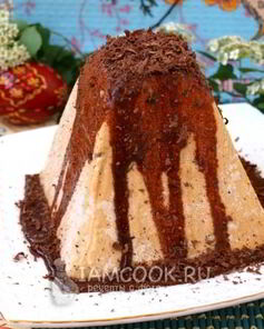 Творожная пасха с вареной сгущенкой