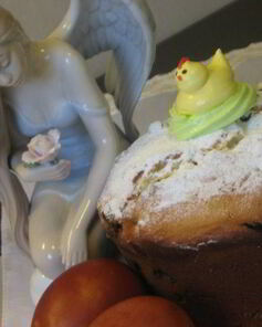 Творожный кулич на соде