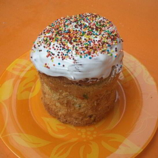 Рецепт заварной кулич с вяленой вишней