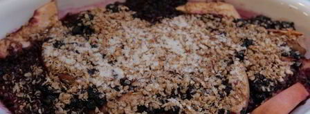 персики, запеченные с черникой и гречневыми хлопьями. Шаг 6