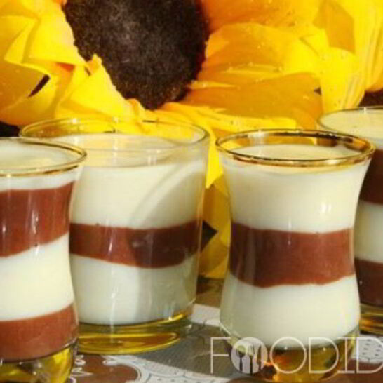 Рецепт пудинг шоколадно-ванильный