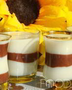 Пудинг шоколадно-ванильный