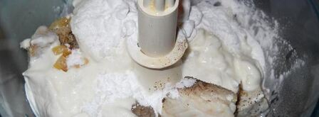 рыбный пудинг со шпинатом под соусом. Шаг 5