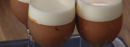 шоколадная панна котта с малиной. Шаг 6