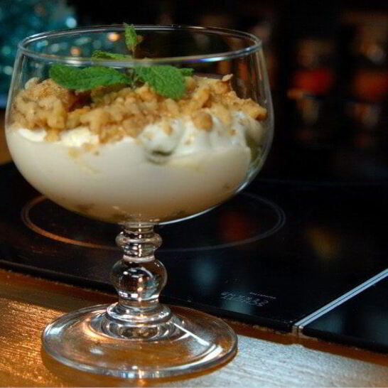 Рецепт слим десерт из винограда, маскарпоне и грецких орехов