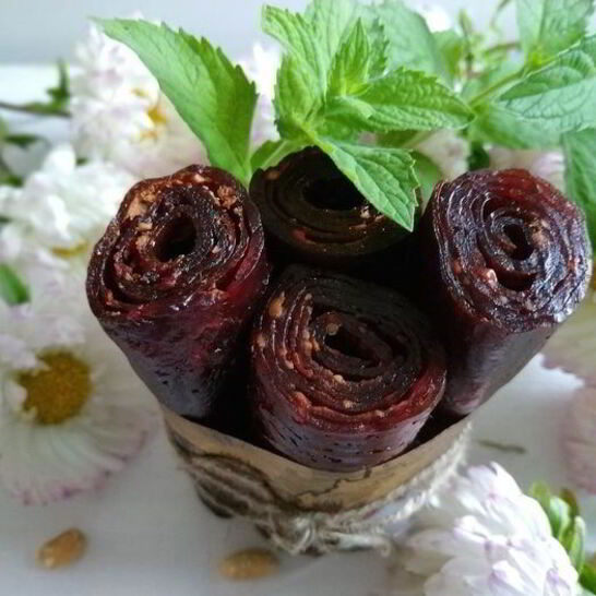 Рецепт сливовая пастила с мятой и имбирем