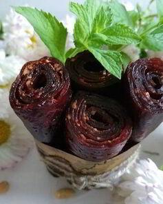 Сливовая пастила с мятой и имбирем