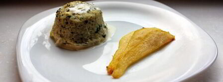 дважды запеченное суфле горгонзола и карамелизованная груша. Шаг 14