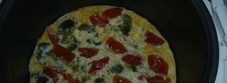 кукурузное суфле с брокколи и помидорами. Шаг 7