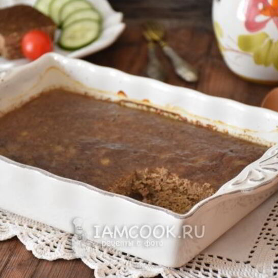 Рецепт печеночное суфле с овощами
