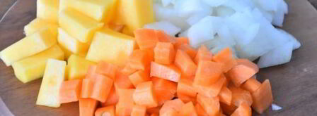 печеночное суфле с овощами. Шаг 4