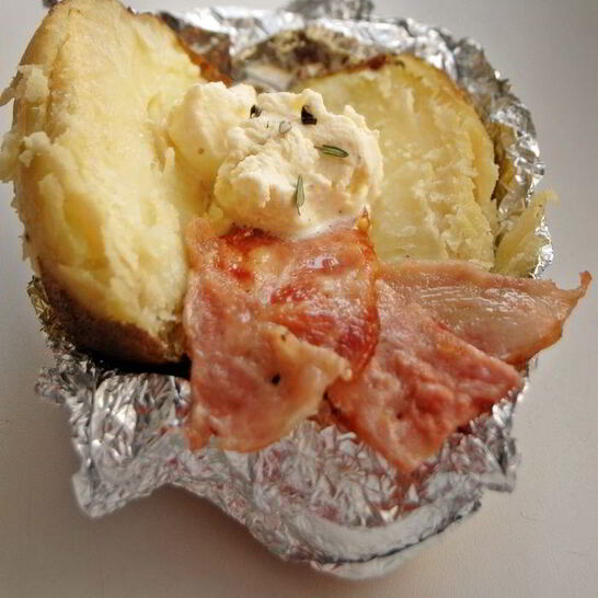 Рецепт печеный картофель с суфле из тимьяна