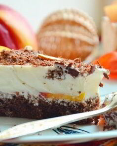 Персиковый торт-суфле