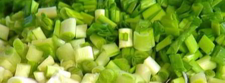 сливочное суфле с зеленым луком и тимьяном. Шаг 3