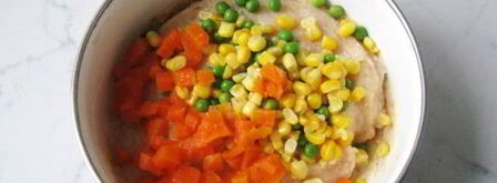 суфле из курицы с овощами. Шаг 7