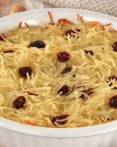 Суфле из лапши с миндалем и медом