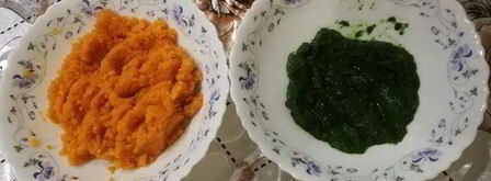 суфле из шпината и моркови. Шаг 4