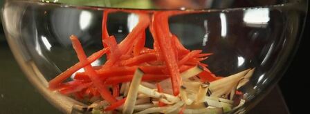 суфле из судака с овощным жюльеном. Шаг 6