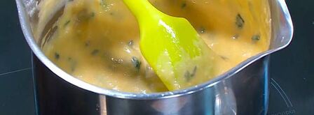 сырное суфле с зеленым луком и кукурузной мукой. Шаг 8