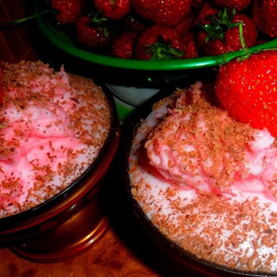 Рецепт желе с клубничным суфле